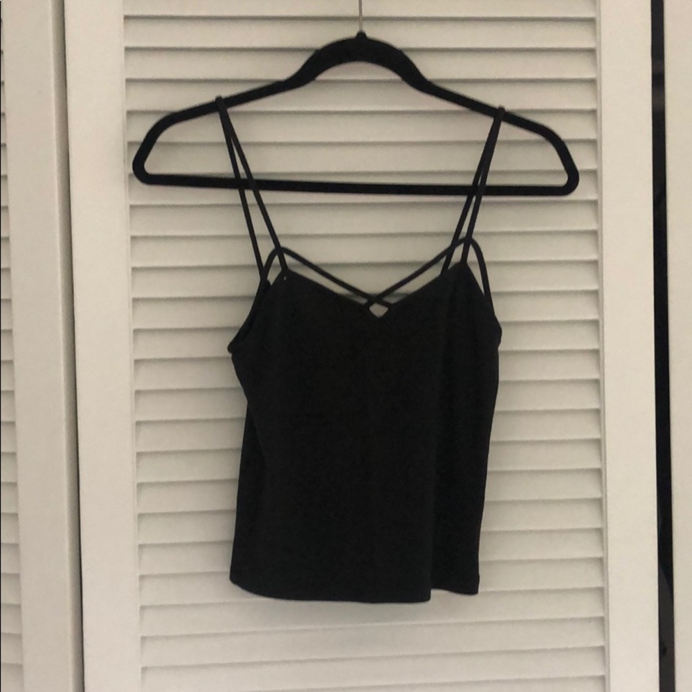Black tank top